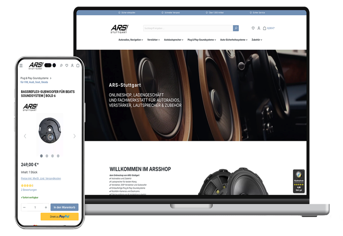 Referenz SINESO ARS Mockup