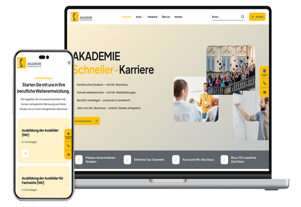 SINEOS Referenz Schneller-Karriere Mockup