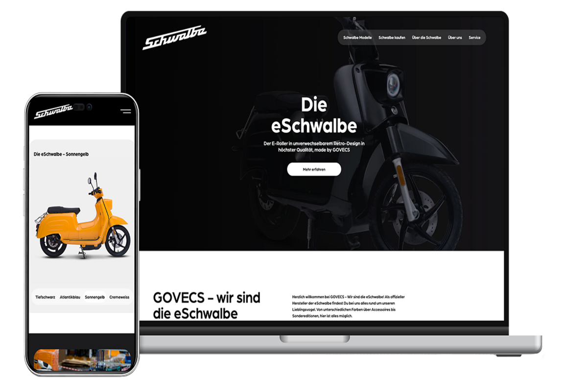SINEOS Referenz myschwalbe Mockup