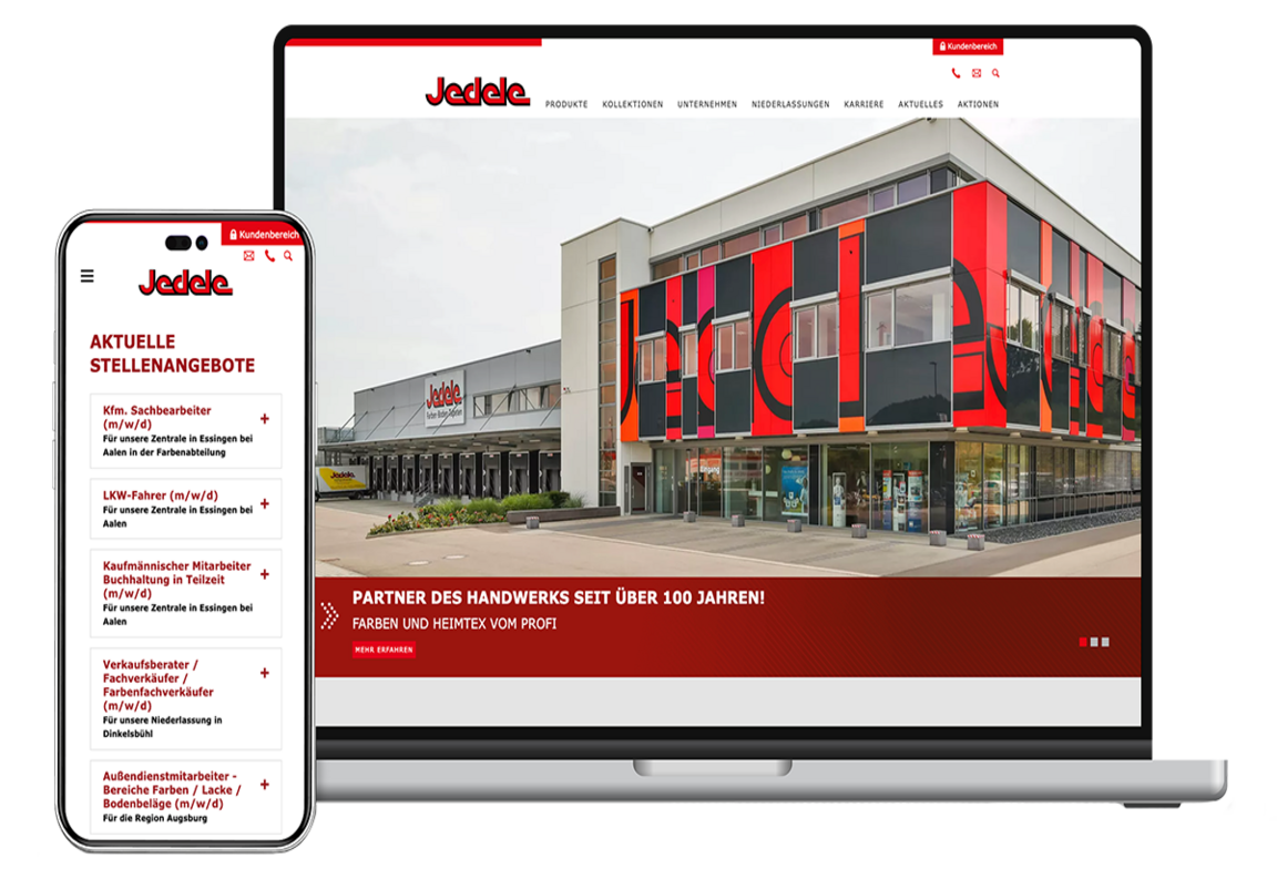 SINEOS Referenz Jedele Aalen Mockup